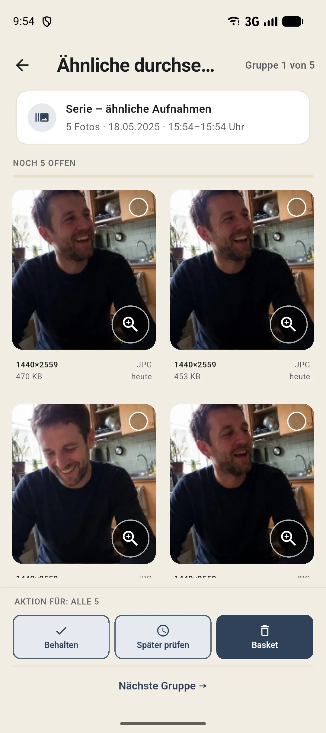 Ähnliche Serie: fast gleiche Aufnahmen im Vergleich. Die gezeigten Beispielfotos wurden mit KI erstellt.